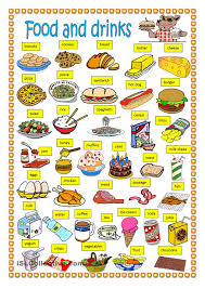Food And Drinks Aulas De Ingles Para Criancas Exercicios Para Criancas Vocabulario Ingles