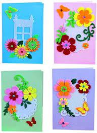 Check out our card making art selection for the very best in unique or custom, handmade well you're in luck, because here they come. Amazon Com Milisten 4pcs Kids Card Making Kit Diy Folded Greeting Cards Handmade Wish Thank You Cards Hand Project Art Crafts For Kids Boys Girls Random Style