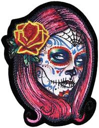 L'idée n'est pas nouvelle ! Patch Tete De Mort Mexican Girl Rock A Gogo