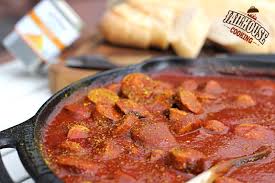 Currywurst Chili Cheese Cola Style Jailhouse Cooking Currywurst Rezept Kochen Currywurst