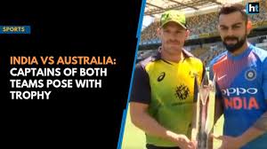 India Vs Australia Captains Of Both Teams Pose With Trophy Youtube They beat india by 51.