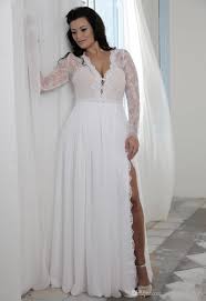 Sometimes known as a bridal fascinator. Plus Size Wedding Dresses With Split Sheath Plunging V Neck Illusion Lace Long Sleeves Bridal Gowns Bohemian Boho Brides Formal Wear Cheap Wedding Gown Lace Chiffon Wedding Gown From Weddingfactory 141 31 Dhgate Com