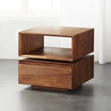 Spin Rotating Side Table Reviews Cb2 Side Tables Bedroom Side Table Wood Furniture Side Tables