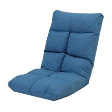Zhilian Lazy Couch Floor Folding Chair Lounge Chair Recliner Adjustable Sofa Cushion Color Dark Blue Sofa Bed Living Room Sofa Bed Living Single Sofa Bed