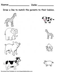 Animals Matching Worksheet Preschool Worksheets Free Printables Free Preschool Worksheets Preschool Worksheets