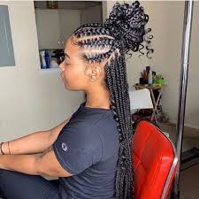 There are a lot of women who did them and even men because it was considered fashionable. Black Women Hairstyles Feed In Braids Hairstyles Braids With Curls Braids For Black Hair