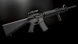 M16a4 And Acog Scope Model And Textures 3d Model Low Poly Obj Mtl Fbx Tga 4 3d Model Guns Acog