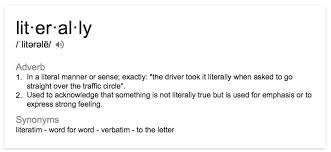 You can use literally to emphasize a statement. Google Changes Definition Of Literally