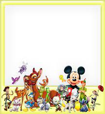Cartoon Character Frame Psd By Anavrin2010 On Deviantart Disney Cards Disney Frames Disney Fun