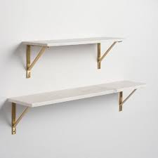 wall shelving units, marble shelf