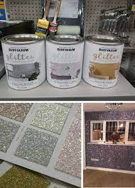 Add a small container of glitter and stir it together. Rust Oleum Glitter Paint Glitter Room Glitter Wall Glitter Paint For Walls