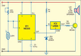 As an individual crosses the secured territory, his shadow will be sensed by ldr1 because of progress in the light keep ldr1 confronting the door of the room or the range to be ensured. Light Operated Switch Detailed Circuit Diagram Available