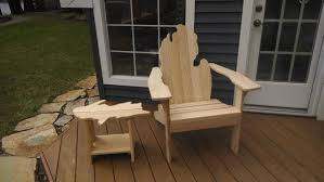 Michigan Adirondack Chair With Upper Peninsula Side By Woodnpieces Adirondack Chair Michigan Decor Outdoor Diy Projects