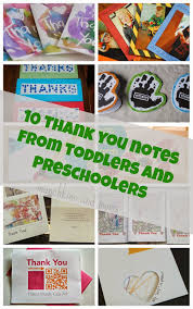 10 Thank You Cards From Toddlers And Preschoolers By Munchkins And Moms Thank You Cards From Kids Business For Kids Craft Activities For Kids