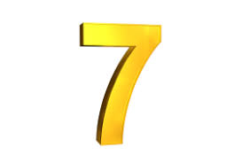 Seven 7 3d Numbers Gold Png Image With Transparent Background Png Free Png Images Numbers Png Gold Clipart