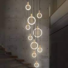 zmh led pendelleuchte kronleuchter esstisch hangeleuchte 142w 10 led ring pendellampe hangelampe treppenleu pendellampen led pendelleuchte anhanger beleuchtung