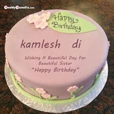 Name Birthday Cake For Sister In Law Personalized Birthday Cake With Sister Name Wishes Profile Pictures In 2020 Birthday Cake With Photo Happy Birthday Cakes Birthday Cake Writing