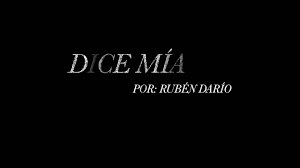 Poema Dice Mia Ruben Dario Encuentros Literarios 2016 Youtube