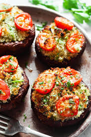 Portobello Mushrooms Stuffed With Garlic Herb Butter Thanksgiving Appetizer Recipes Mushroom Recipes Portobello Mushroom Recipes