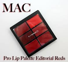 Mac Pro Lip Palette In 6 Editorial Reds Swatches Review Vampy Varnish