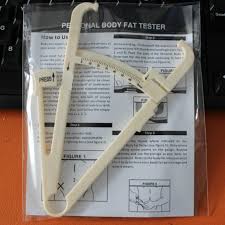 1pcs Personal Body Fat Loss Tester Calculator Caliper Fitness Clip Fat Measurement Tool Slim Chart Skinfold Test Instrumen Hot
