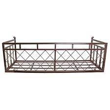 Growneer 3 packs 15 inches white flower window box plastic vegetable planters with 15 pcs plant labels, for windowsill, patio, garden, home décor, porch 4.4 out of 5 stars 143 $17.99 $ 17. Design Toscano 34 In X 33 In Brown Metal Window Box Zj91 The Home Depot