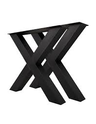 See more ideas about table, table base, poseur. Table Legs X Model Powder Coated Black Metal Set Of 2 Table Legs Henk Schram Meubelen