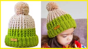 Gorro de lana térmico con dos pompones para niños y adultos. Gorro Para Nino Y Nina Tejido A Crochet Todas Las Tallas Gorro Para Hombre Youtube