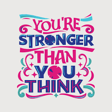 Smile and let everyone know that today, you're a lot stronger than you were. Inspirational And Motivation Quote You Are Stronger Than You Think 635917 Vector Art At Vecteezy