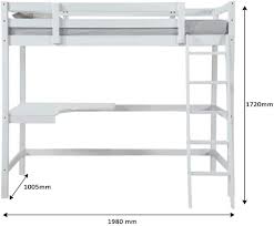 Many bunk beds have a rail on the side of the upper bed. Wooden Study Bunk Bed Stylish Single High Sleeper Kids Cabin Bed With Desk Buy Kids Bunk Beds With Stairs Childrens High Sleeper Beds Single Beds For Sale Product On Alibaba Com