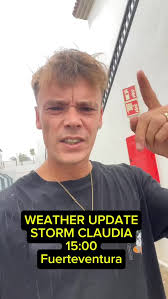 WEATHER UPDATE STORM CLAUDIA , 15:00 FUERTEVENTURA ⛈️, #fuerteventura  #storm #weather #canarias #viralrëëls
