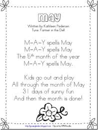 This Would Be Great For One Calendar Day A Week Focusing On Month Calendar Songs Kindergarten Songs School Songs