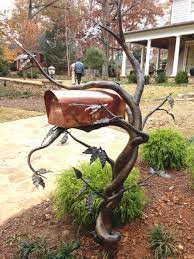 Saint Udio Metal Work Cool Mailboxes Unique Mailboxes Metal Tree Wall Art