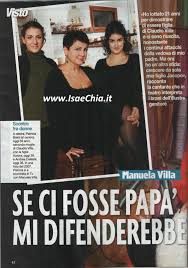 Non si arresta l'attenzione mediatica sulla vita privata di claudio villa. Manuela Villa Se Ci Fosse Papa Mi Difenderebbe Isa E Chia