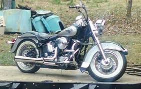 1996 Harley Davidson Flstn Heritage Softail Nostalgia Green Gray Magnolia Texas 522315 Harley Softail Softail Harley