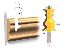 Mlcs chair rail molding router bit. Elaborate Chair Rail Molding Router Bit 1 2 Shank Yonico 16169 Chair Rail Molding Router Bits Chair Rail