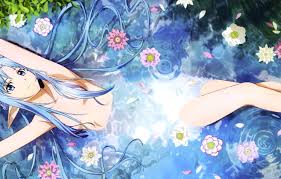 All wallpapers fan art fan comics quizzes. Wallpaper Water Girl Flowers Art Yuuki Asuna Sword Art Online Takata Akira Images For Desktop Section Prochee Download