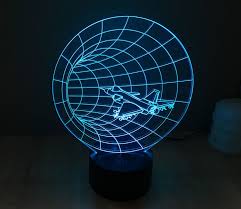 7 Colors 3d Time Machine Led Illusion Space Table Lamp Night Light Balloonsale Us 3d Led Lamp Night Light Lamp Lamp