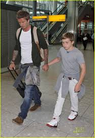 David Beckham Brooklyn Beckham On To Wimbledon Brooklyn Beckham David Beckham Family David Beckham