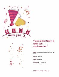 Carte anniversaire ecartes musicales villeronce. Invitation A Une Fete D Anniversaire