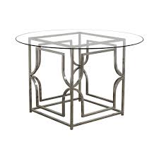 Step into our world of inspiration, get lost in the details and turn your home into a work of art. 88 Off Z Gallerie Z Gallerie Abigail Round Glass And Chrome Dining Table Tables