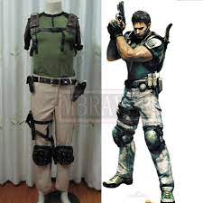 Chris Redfield Cosplay Cos Cosplay Costume Halloween Uniform Outfit Custom  Made Any Size - Cosplay Costumes - AliExpress