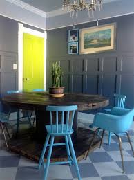 Spool Table Squared Edges On The Bottom Is A Good Idea Dining Room Table Home Decor Furniture Dining Room Design