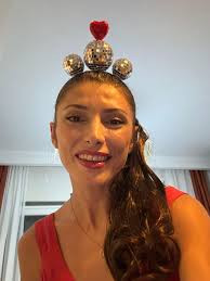 Handmade Glitter Discoball Headband With Heart, Real Glassmirror Headband  for Festival, Bohemianstyle Disco Crown, Halloween Disco Headpiece