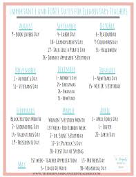 Important And Fun Calendar Dates For Teachers To Remember The Simply Organized Teacher Teacher Organization Teacher Cool Calendars