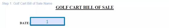 You may purchase a golf cart permit at any scdmv branch. Free Golf Cart Bill Of Sale Form Template Formspal