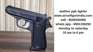 2 pcs black eagle torch gun lighter adjustable flame windproof butane refillable. Walther Ppk 9mm Black Cigarette Lighter By Airsoft Gun India Youtube