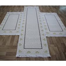 Yatak odası halısı 3 parça, 3 lü set olarak satışa çıkıyor. Kanepe Fikri Yatak Odasy Haly Modelleri