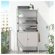 Schrank Regal Drinnen Draussen Hindo Grau Ikea Outdoor Schrank Regale Und Aussenregale