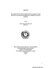 Analisis swot akan menghitung kekuatan (strengths), peluang. Analisis Swot Pada Usaha Kecil Pakaian Jadi Dewasa Di Pasar Tradisional Simpang Limun Medan